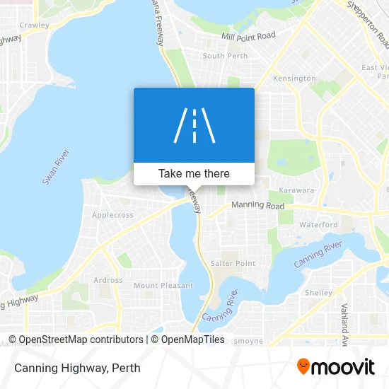 Mapa Canning Highway