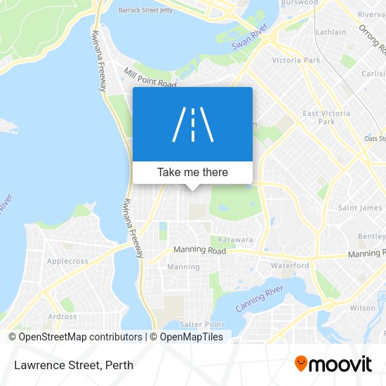 Lawrence Street map