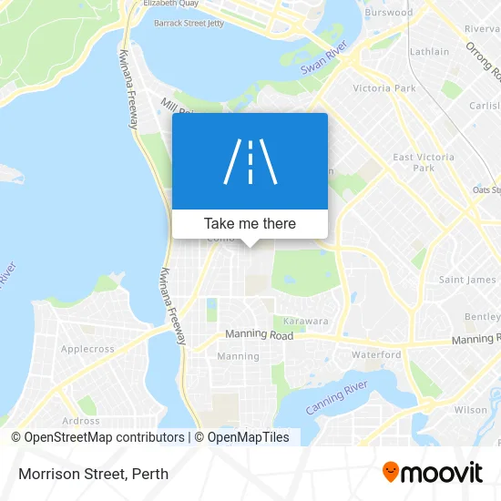 Mapa Morrison Street