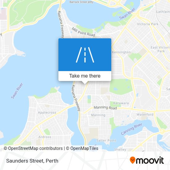 Saunders Street map