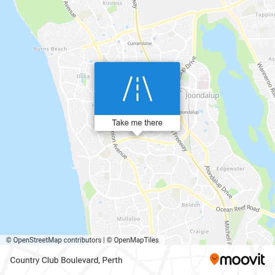 Mapa Country Club Boulevard