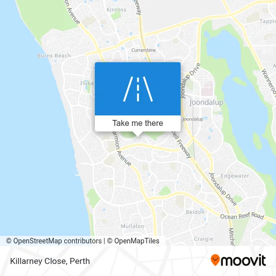 Mapa Killarney Close