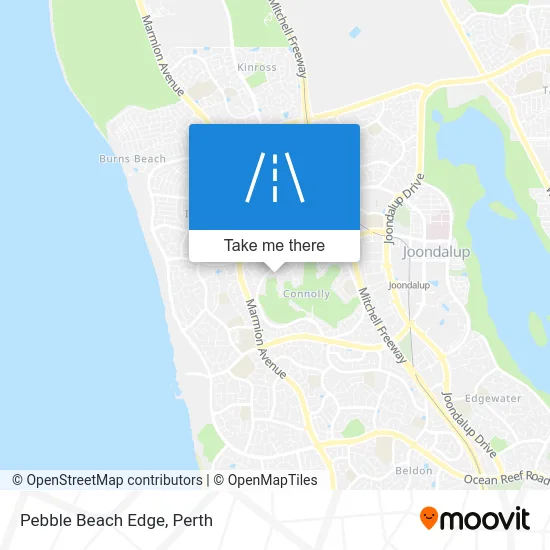 Mapa Pebble Beach Edge