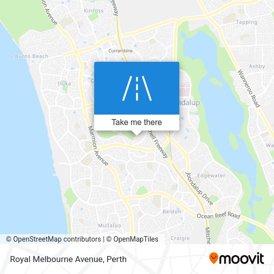 Royal Melbourne Avenue map