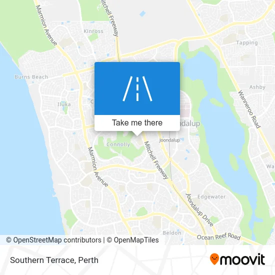 Mapa Southern Terrace