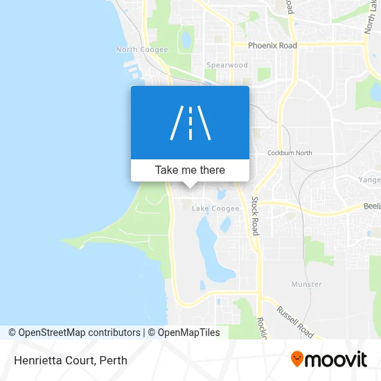 Mapa Henrietta Court