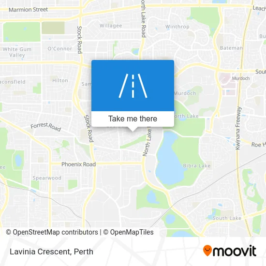 Mapa Lavinia Crescent