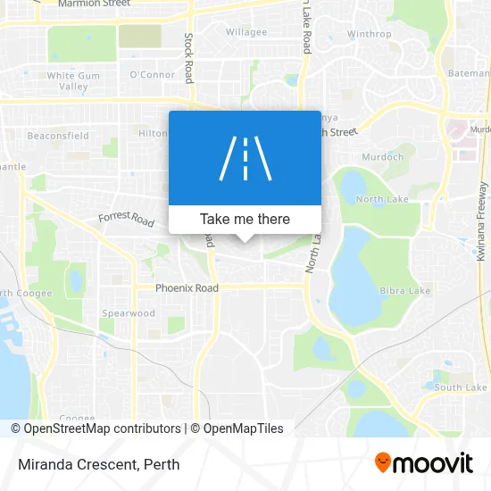 Mapa Miranda Crescent