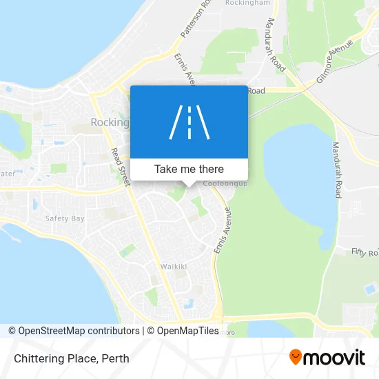 Mapa Chittering Place