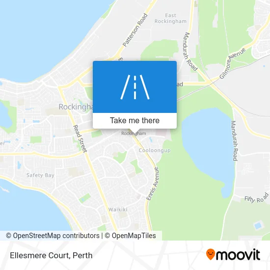 Mapa Ellesmere Court