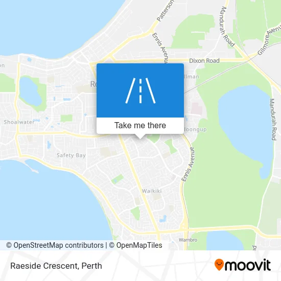 Mapa Raeside Crescent