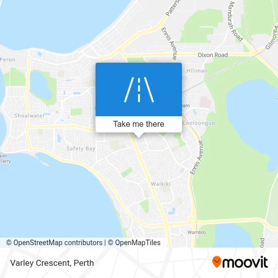 Mapa Varley Crescent