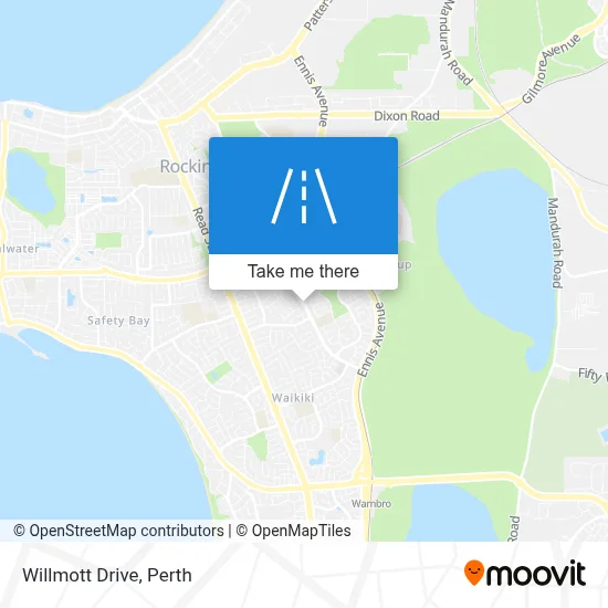 Mapa Willmott Drive