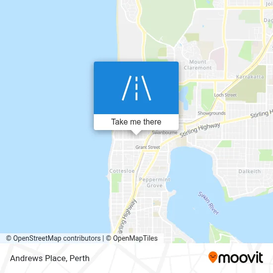 Mapa Andrews Place