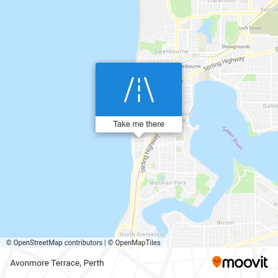 Mapa Avonmore Terrace