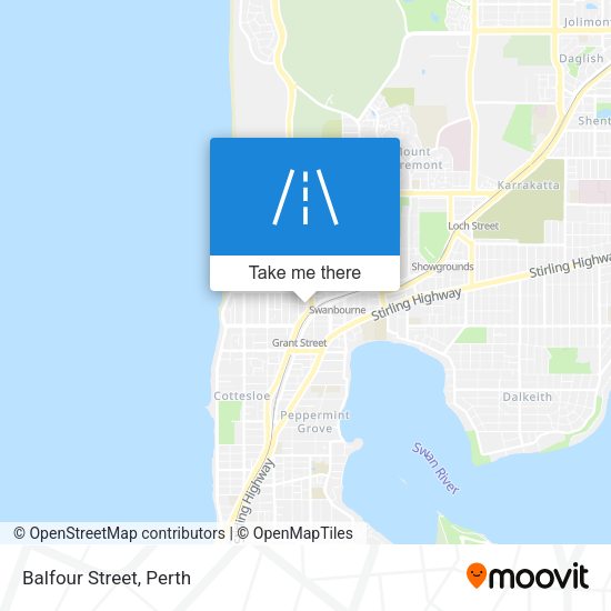 Balfour Street map
