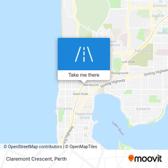 Claremont Crescent map