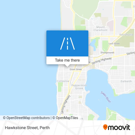 Mapa Hawkstone Street