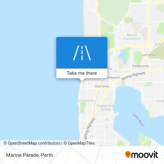 Mapa Marine Parade
