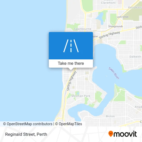 Mapa Reginald Street