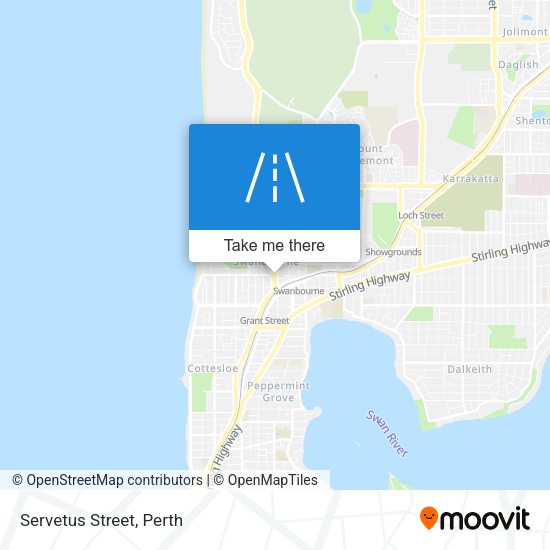 Servetus Street map