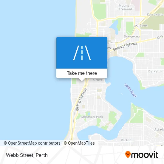 Mapa Webb Street