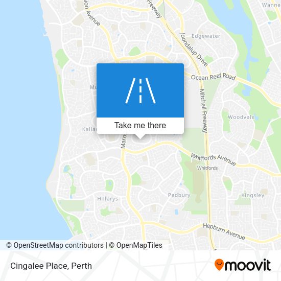 Cingalee Place map