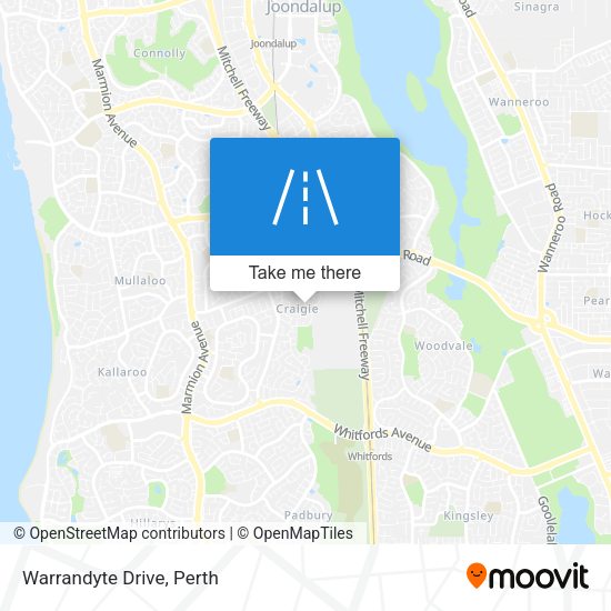 Warrandyte Drive map