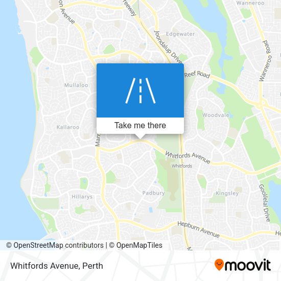 Whitfords Avenue map