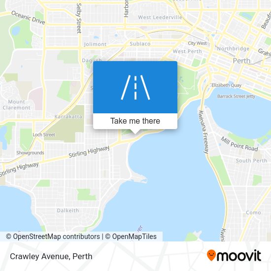 Crawley Avenue map