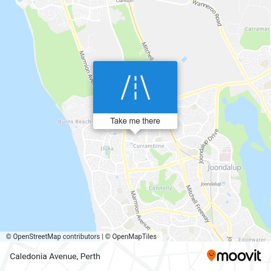 Caledonia Avenue map