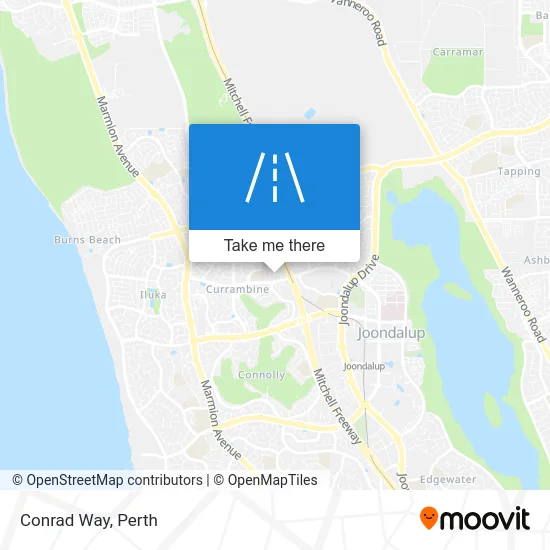 Mapa Conrad Way