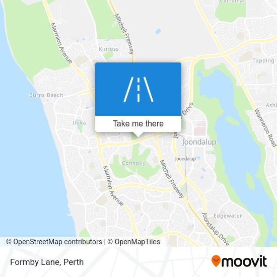 Formby Lane map