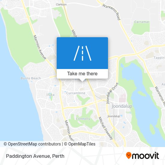Paddington Avenue map