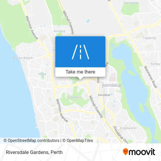 Mapa Riversdale Gardens