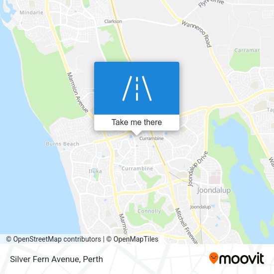 Silver Fern Avenue map