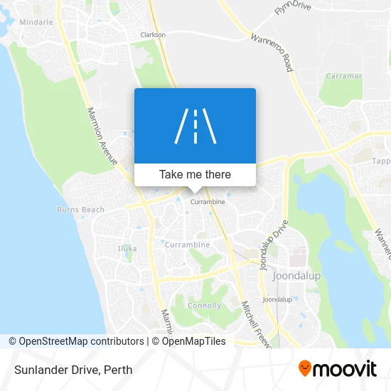 Mapa Sunlander Drive