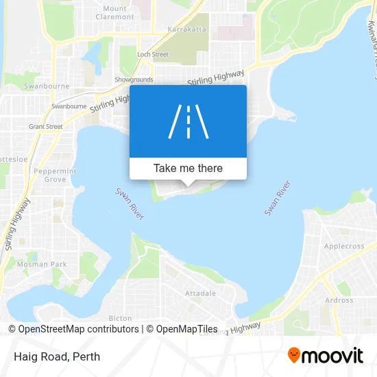 Mapa Haig Road