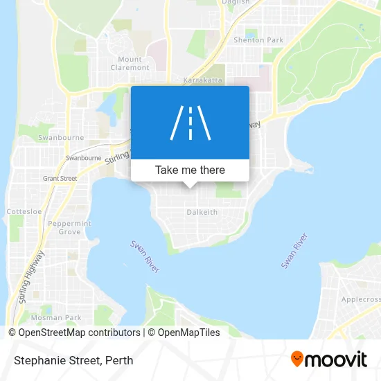 Mapa Stephanie Street