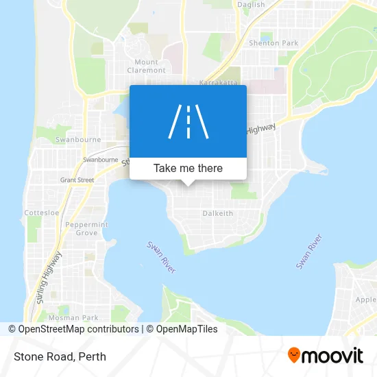 Mapa Stone Road