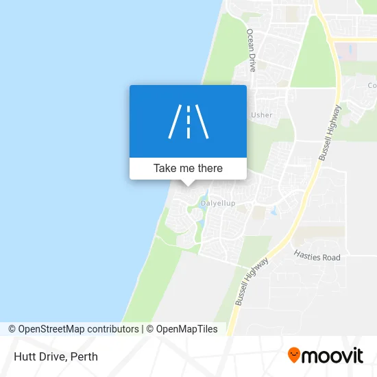 Mapa Hutt Drive