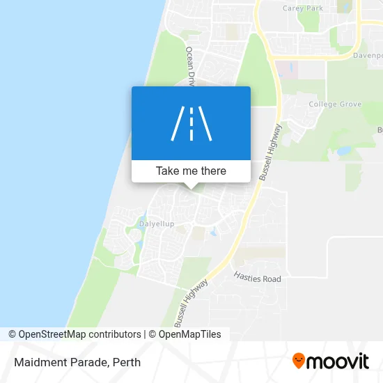 Mapa Maidment Parade