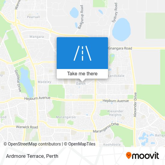 Ardmore Terrace map