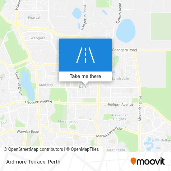 Mapa Ardmore Terrace