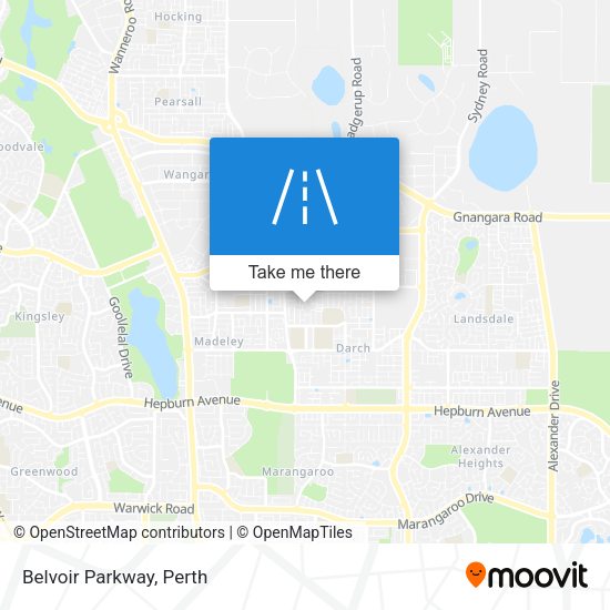 Belvoir Parkway map