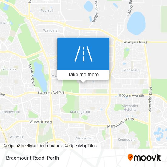 Braemount Road map