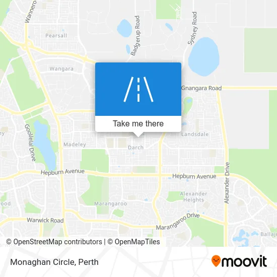 Mapa Monaghan Circle