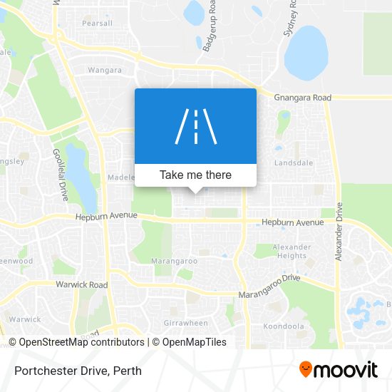 Portchester Drive map