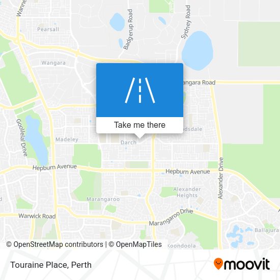 Touraine Place map