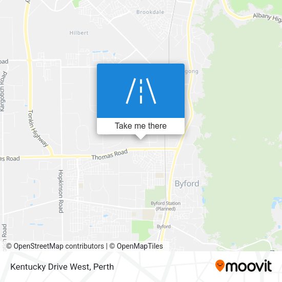 Kentucky Drive West map